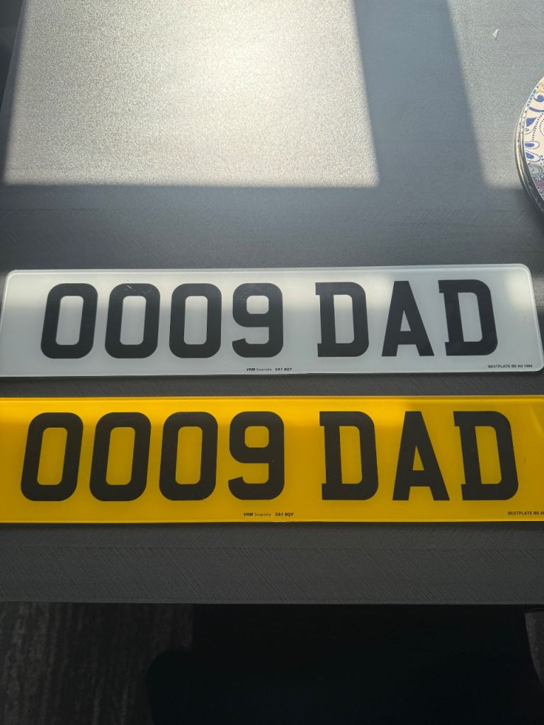 “DAD” Number Plate / Car Registration