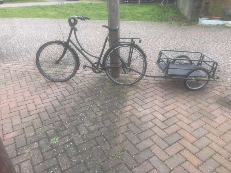 Dutch City Bike + Cargo Trailer Bundle