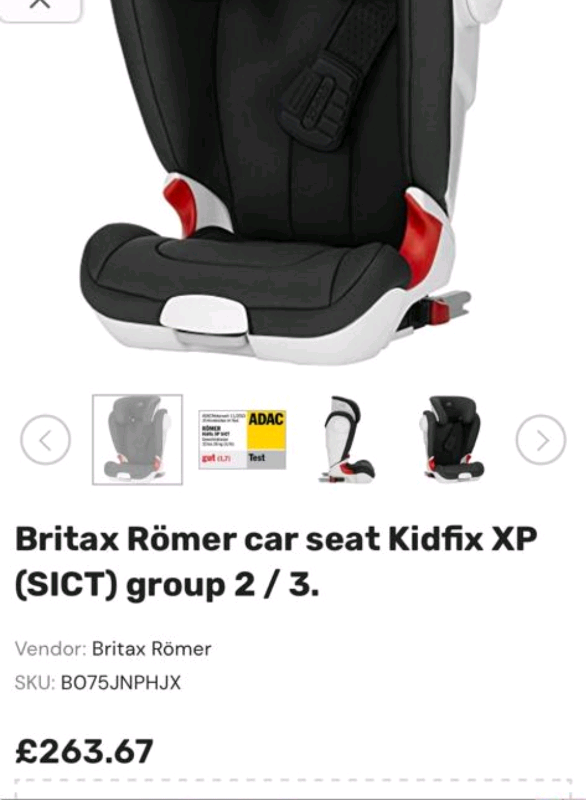 X2 Icofix Britox mölor car seats booster 