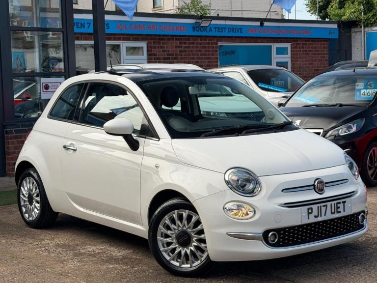 2017 Fiat 500 1.2 Lounge Hatchback 3dr Petrol Manual Euro 6 (s/s) (69 bhp) HATCHBACK Petrol Manual
