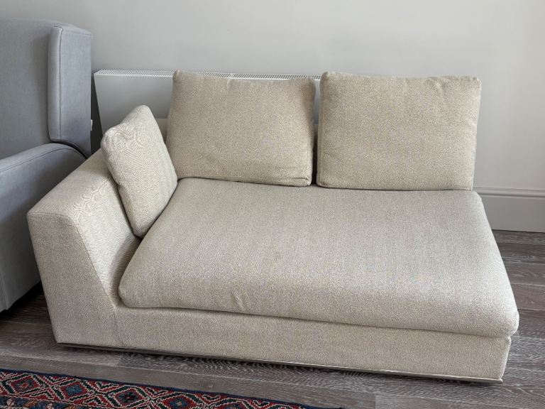 Beige small sofa