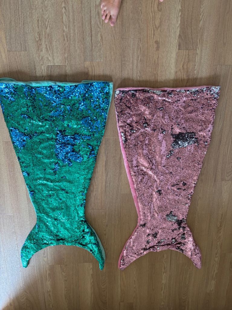 2 x Mermaid Tail leg blanket