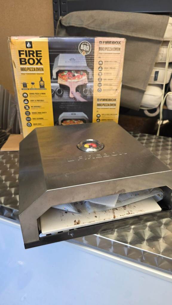 Fire Box BBQ Pizza Oven – Good Condition, With Box