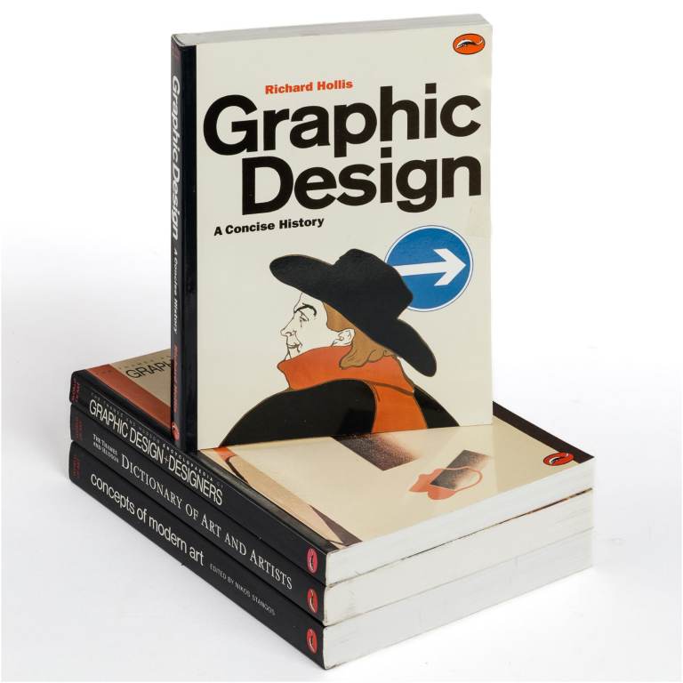 Four graphic design and art reference books