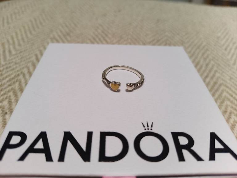 Pandora Silver Heart Ring - Good Condition