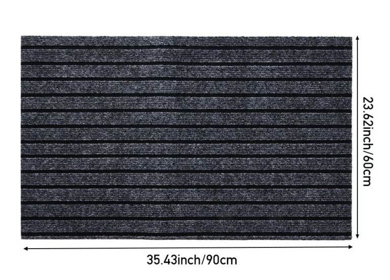 Dark Grey Non-slip Doormat,  NEW