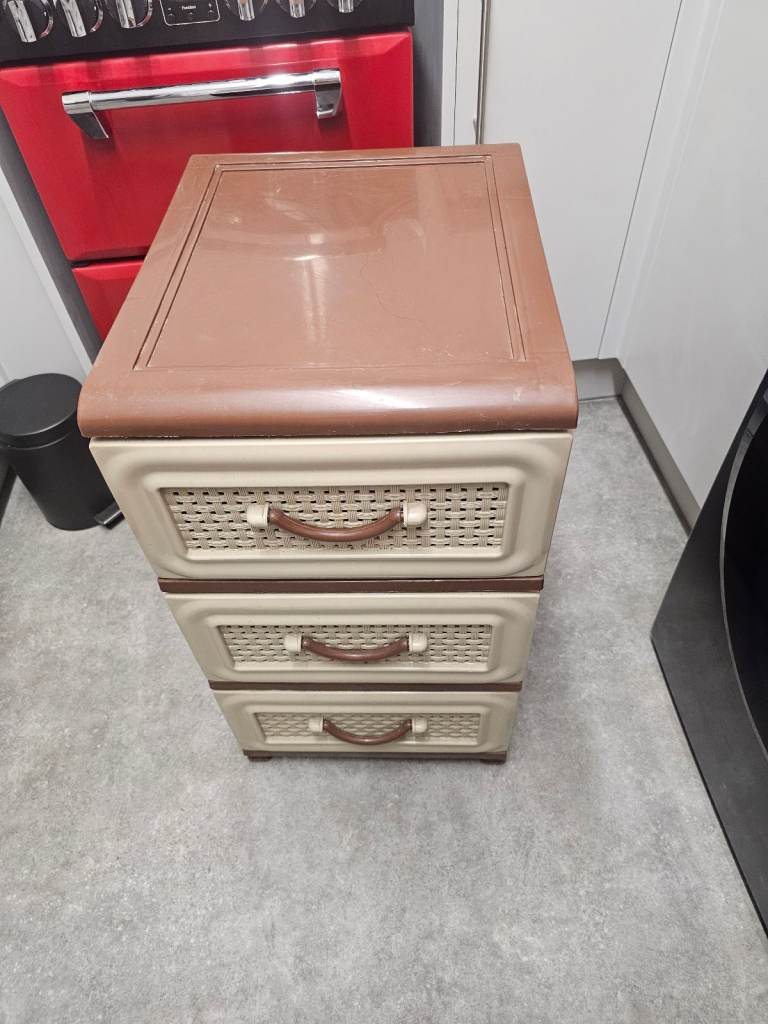 Vintage plastic kitchen drawers 80s style - Rare