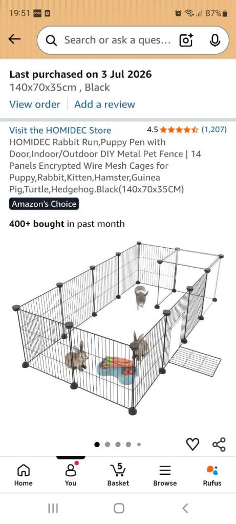 Pet cage for rabbit/kittens/puppies/guinea-pig 