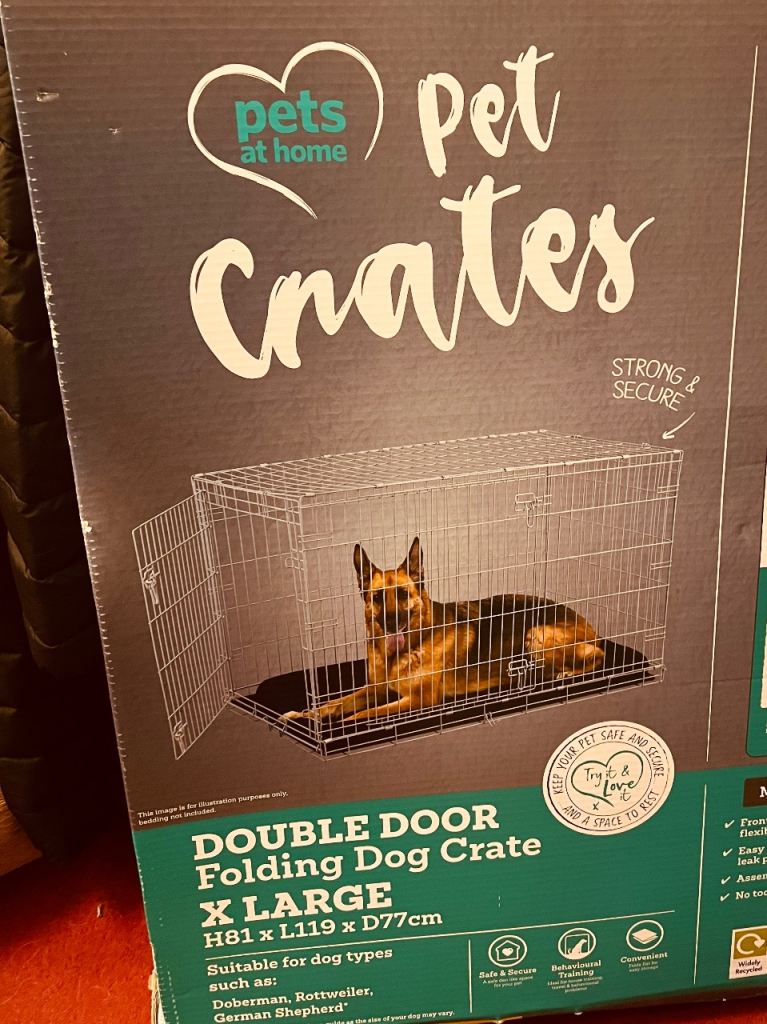 Ex large Dog cage Black 