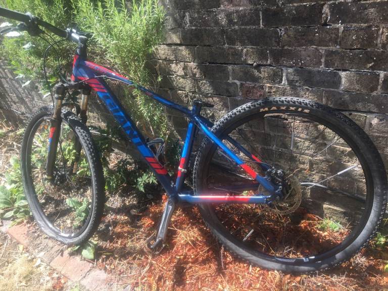 Giant Mountain Bike - Blue & Red, Good Condition