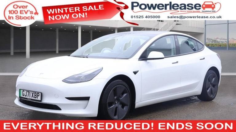 2021 Tesla Model 3 Standard Range Plus Saloon 4dr Electric Auto RWD (241 bhp) Saloon ELECTRIC Aut...