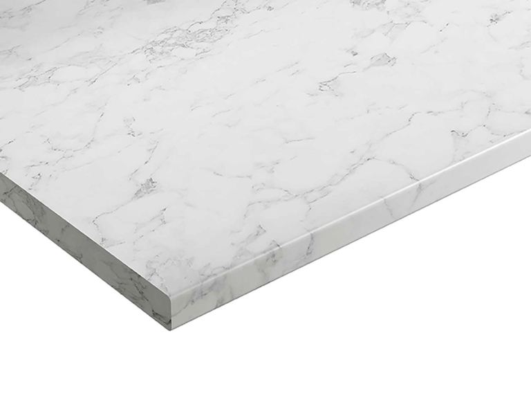 3000 x 600 x 40mm Kitchen Worktop - White Marble Matt  - BRAND NEW 