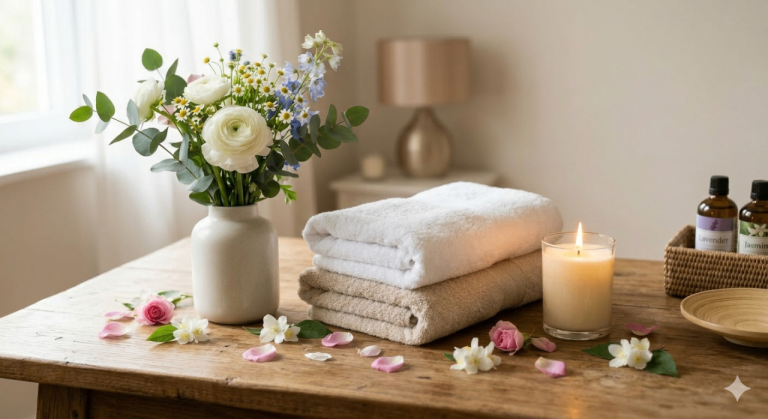 Warm Thai massage for Relaxation 