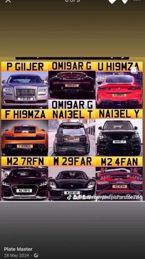 Number plates
