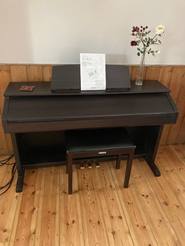 Casio Celviano AP-80R digital piano and Yamaha piano stool 