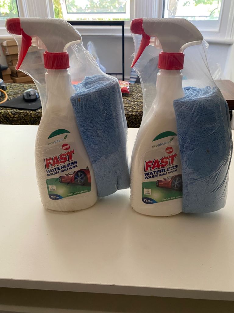 Ecogleam waterless Wash & wax 2 for £5