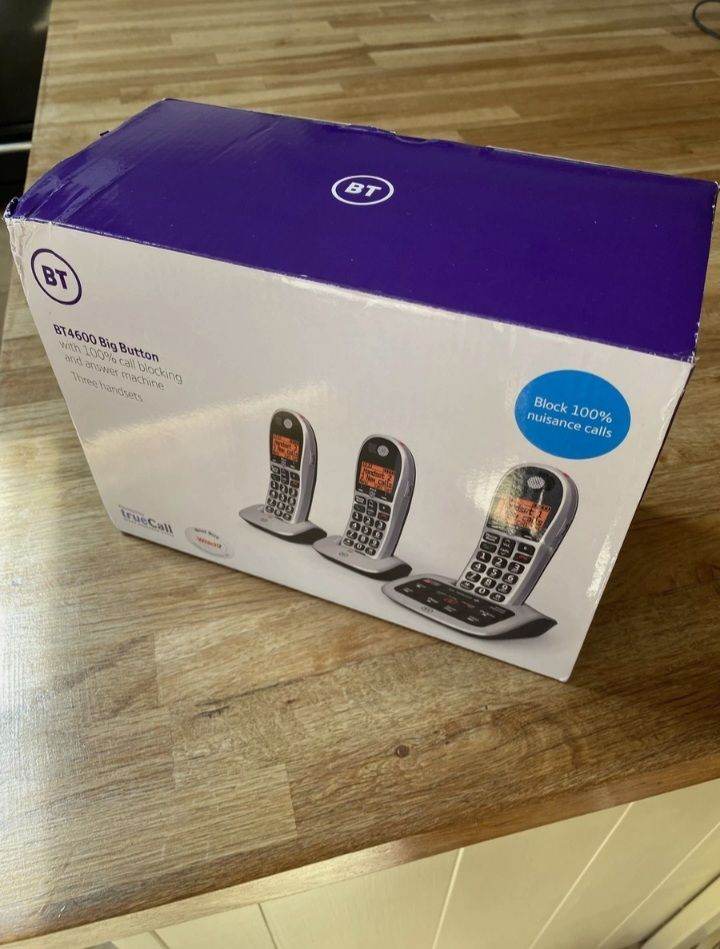 BT 4600 Trio Big Button Advanced Call Blocker with answering machine - brand new