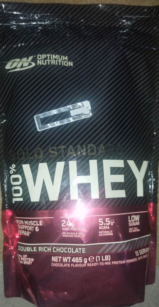 15 Servings, 465g Gold Standard, 100% Whey Protein Powder 