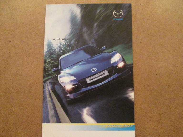 Mazda RX8 Brochure and parts