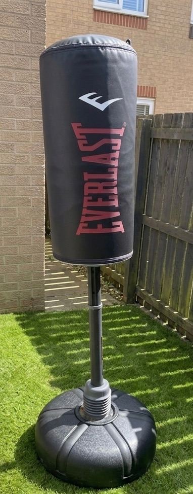 Everlast Omniflex heavy bag and addidas gloves