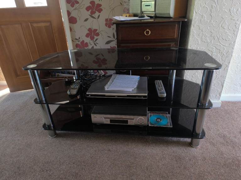 Glass TV stands