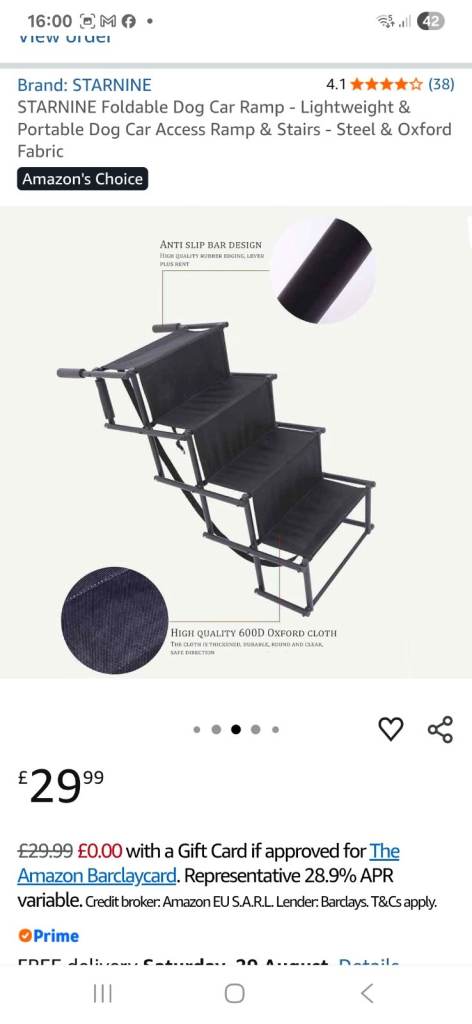 Foldable Dog Steps