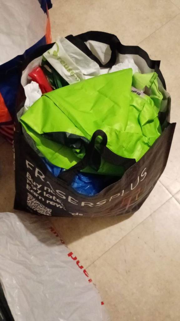 Free carrier bags.