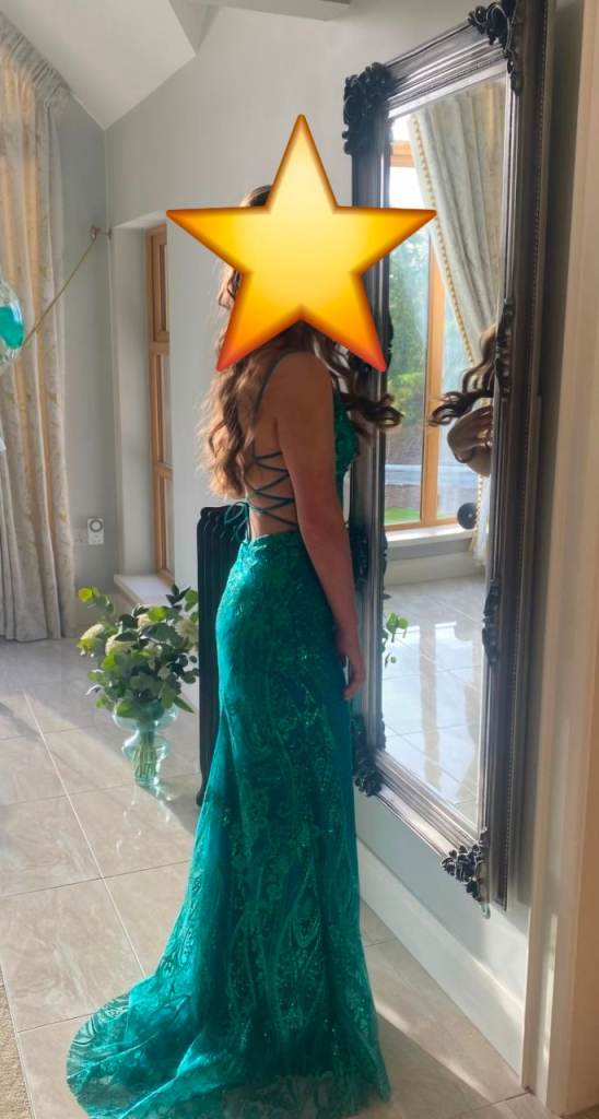 Green formal dress
