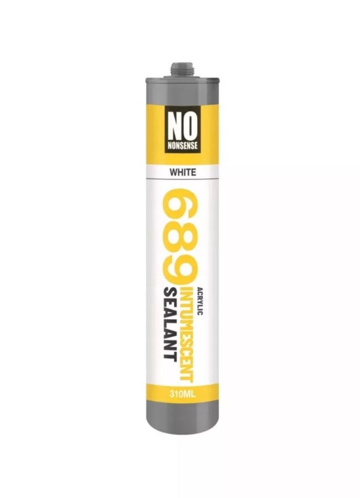 12 x No Nonsense 689 Intumescent Sealant White 310ml