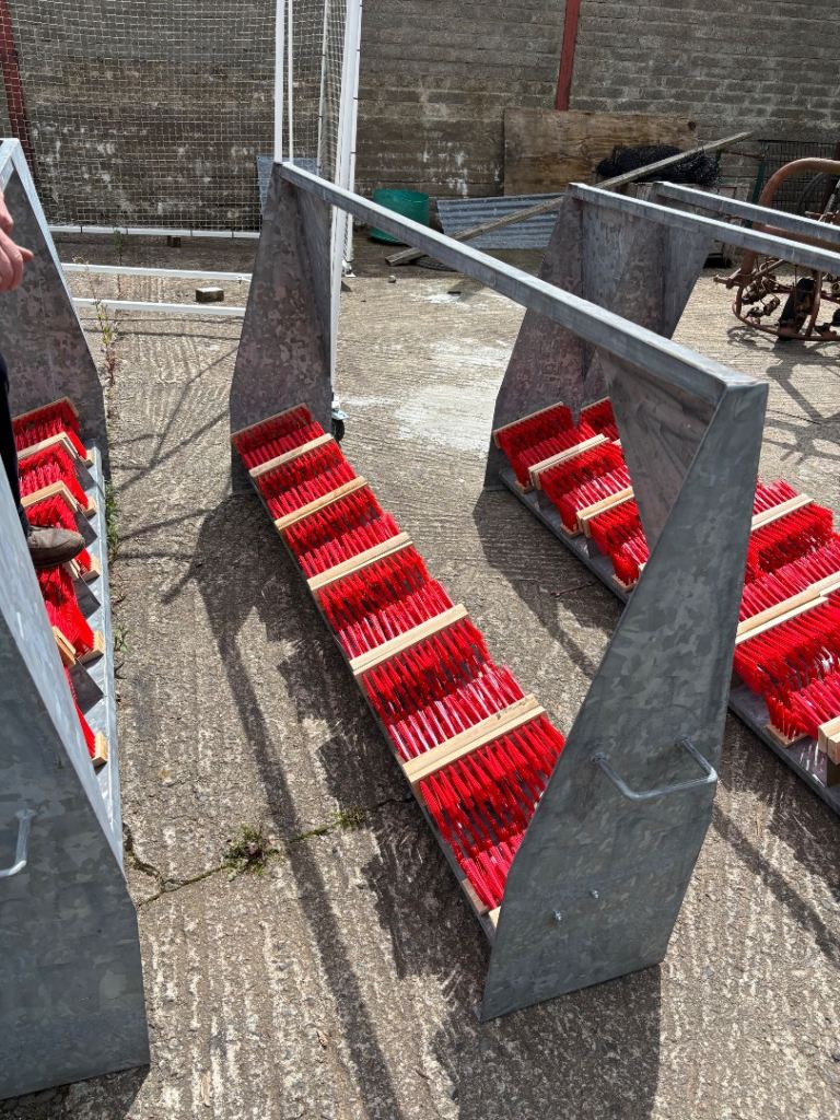 Football boots cleaning stand