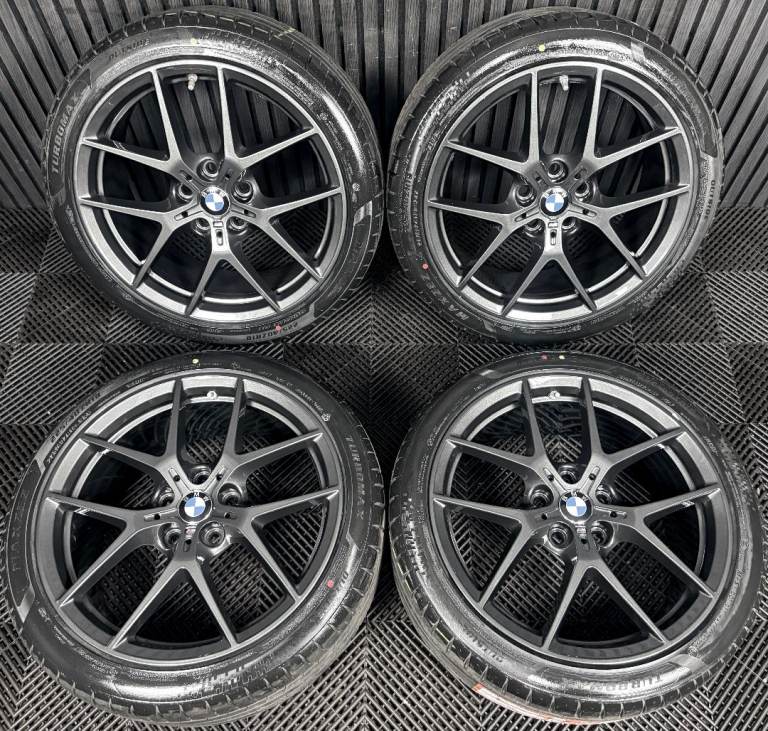 18'' GENUINE BMW 1 SERIES 554 M SPORT F40 F44 ALLOY WHEELS TYRES ALLOYS