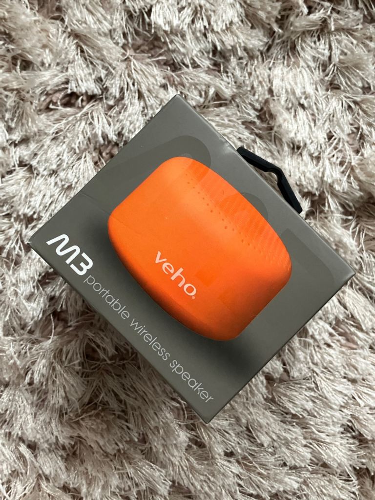 Veho M3 portable rechargeable wireless orange speaker 