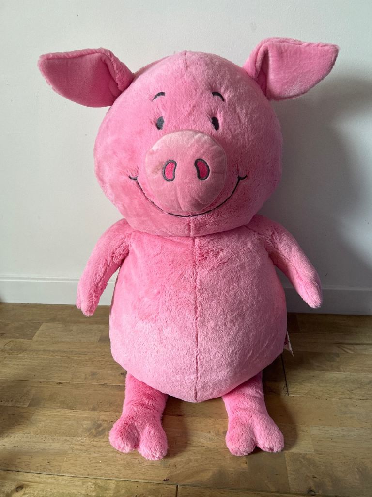 Large Percy Pig Soft Toy – Good Condition