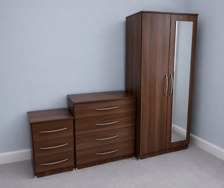Bedroom Furniture Set - Drawers and Wardrobe