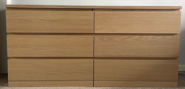 Wooden Chest of 6 Drawers – Good Condition
