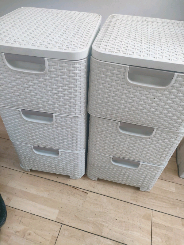 Storage Unit/ Drawer Curver Rattan Style X2