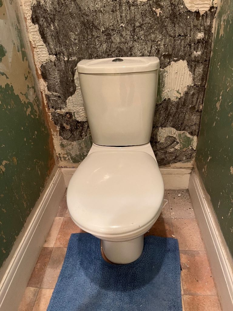 Wash basin and toilet