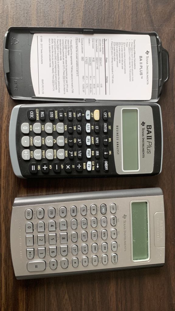 official CFA calculator