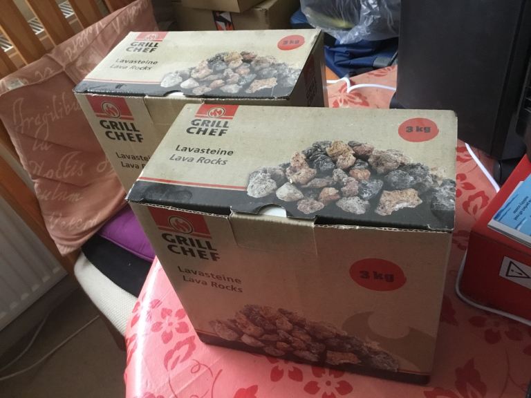 Chef grill lavastine lava rocks new 6kg 