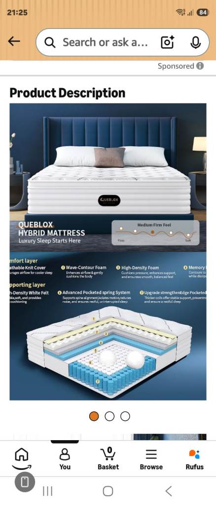 QUEBLOX Hybrid Mattress