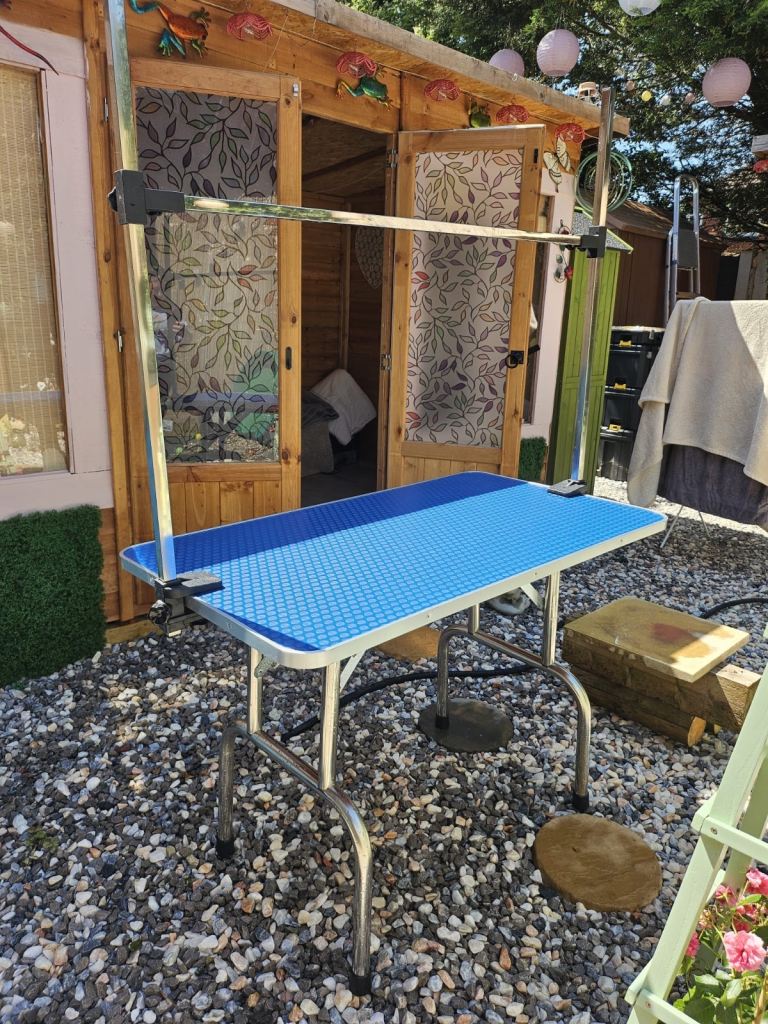 Dog grooming table 