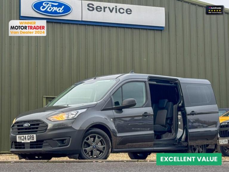 2024 Ford Transit Connect Crew Cab LWB L2H1 Low Roof Leader 240 Air Con Camera Nav EURO 6 PANEL V...