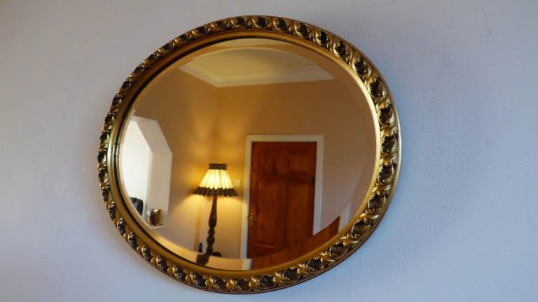 Fab Gold Bevelled Bevelled Mirror 51cm x 41cm Perfect condition