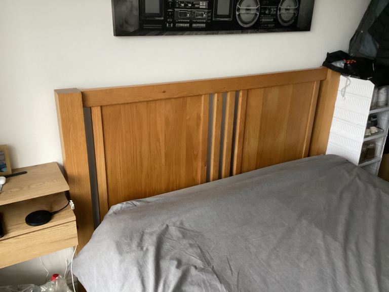 image for Oak King Size Bed Frame