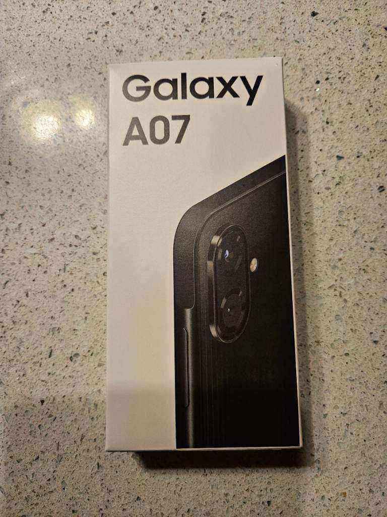 Samsung A07 64gb Dual Sim 4G Brand New sealed. Unlocked. Black. 6.7'