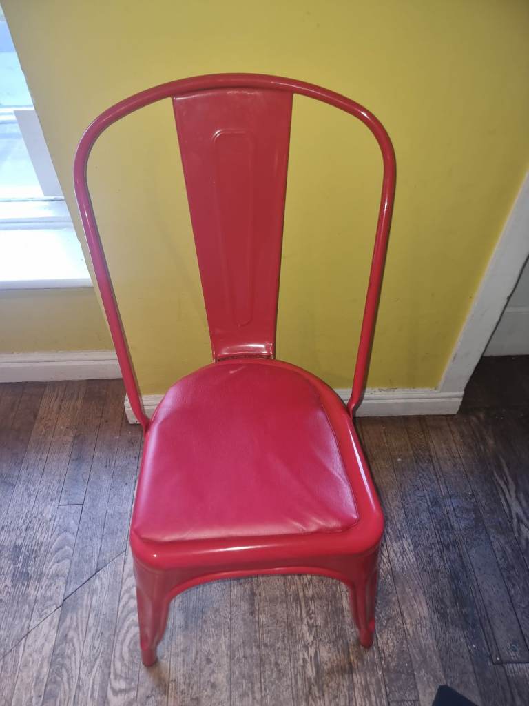 Metal Restaurant Chairs with Cushion Padding