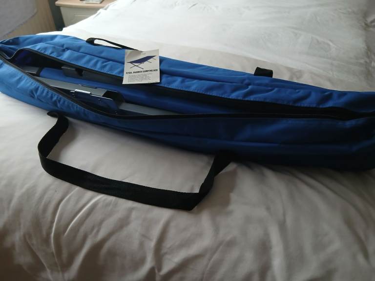Steel camping bed