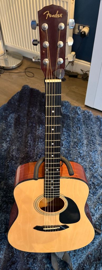 image for Acoustic Guitar Fender DG-5 NAT + Stand + Case