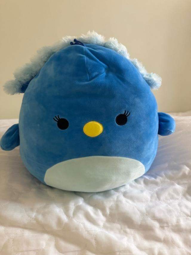 Original Squishmallows Plush Priscilla the Blue Peacock 40cm