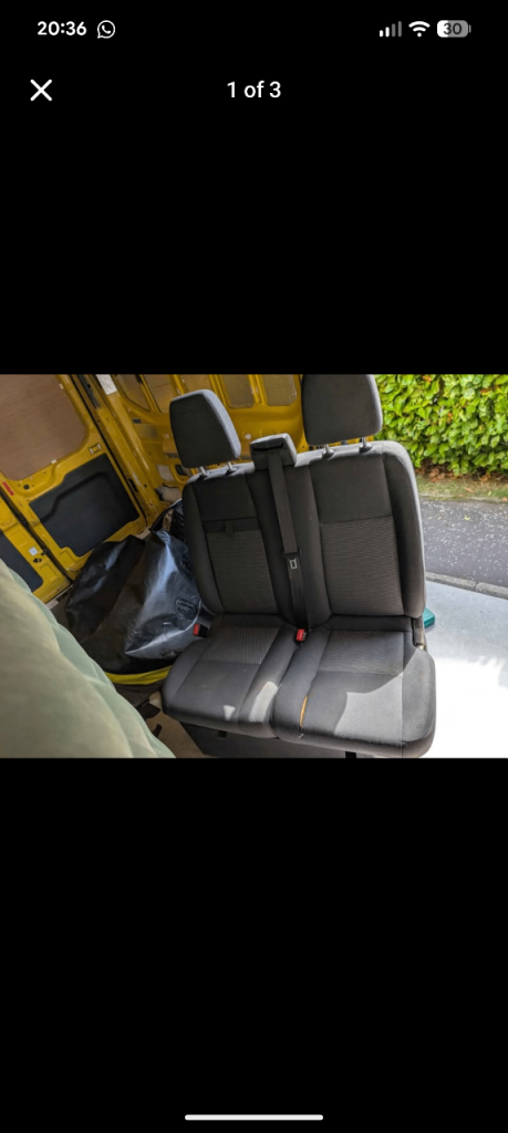 Ford Transit MK8 Double passenger seat 